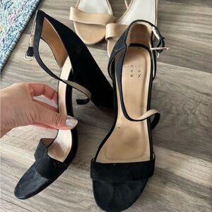 a new day (Target) Black Strappy Heels